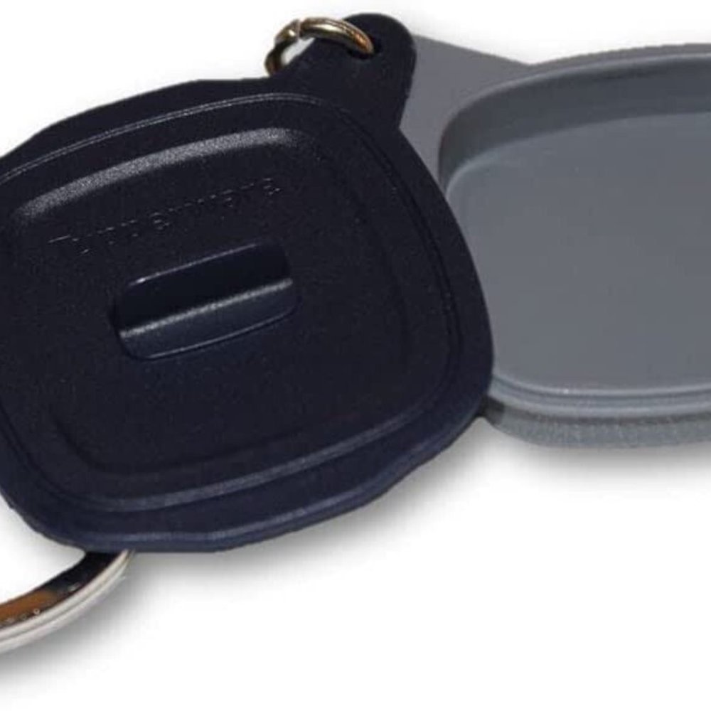 Tupperware Micropro Grill Keychain Collectible Pill Keeper Travel Small NEW